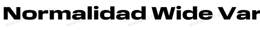 Normalidad Wide Var字体转换 Normalidad Wide Var字体转换